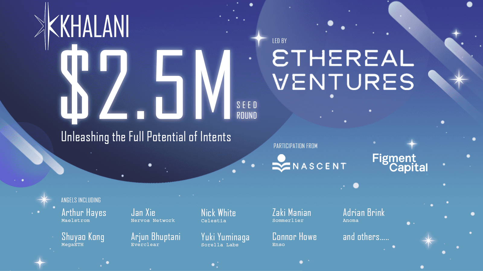 Khalani Raises 2.5M to Unleash the Full Potential of Intents with Decentralized Solver Platform