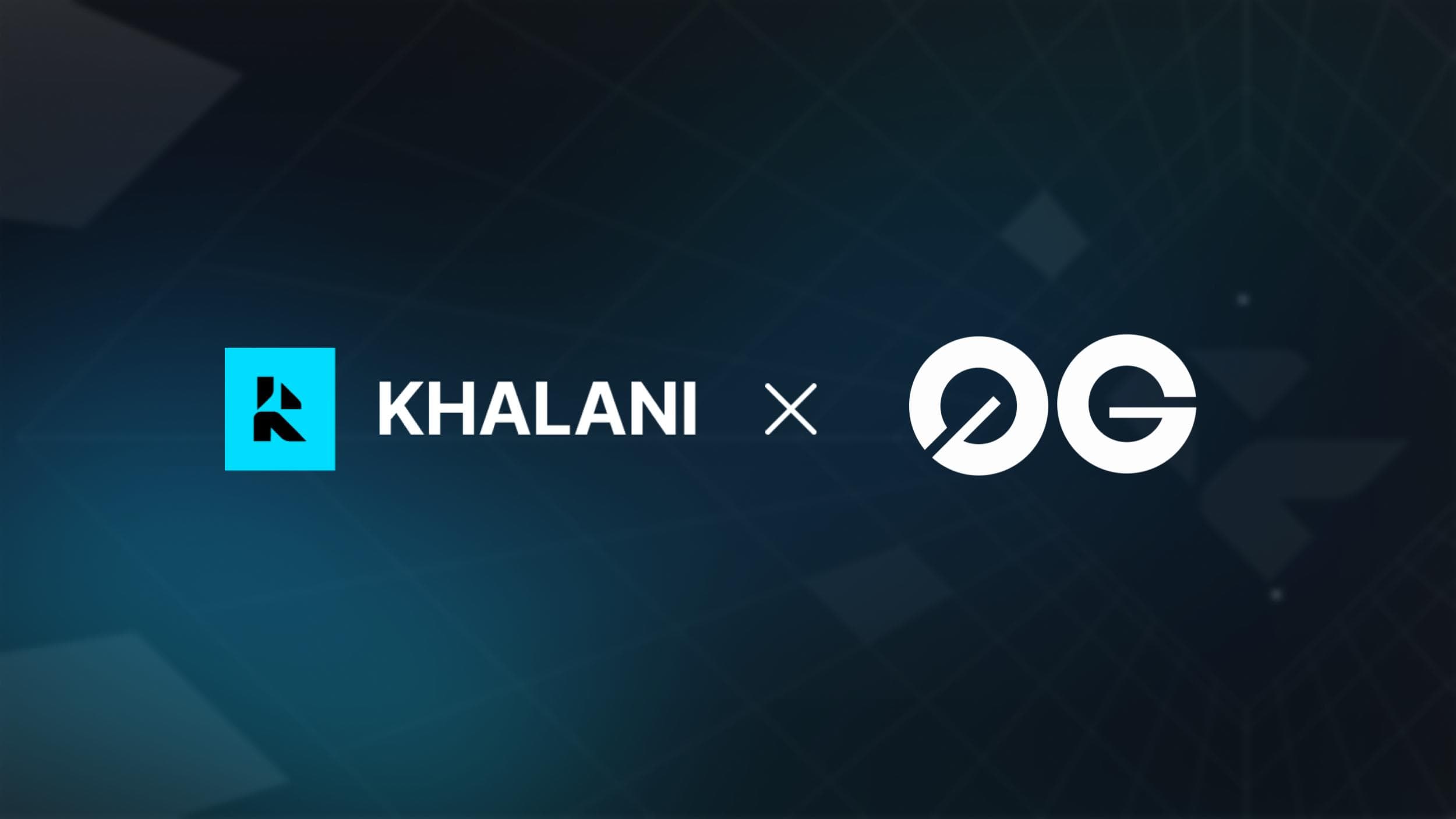 Khalani Goes Live on 0G