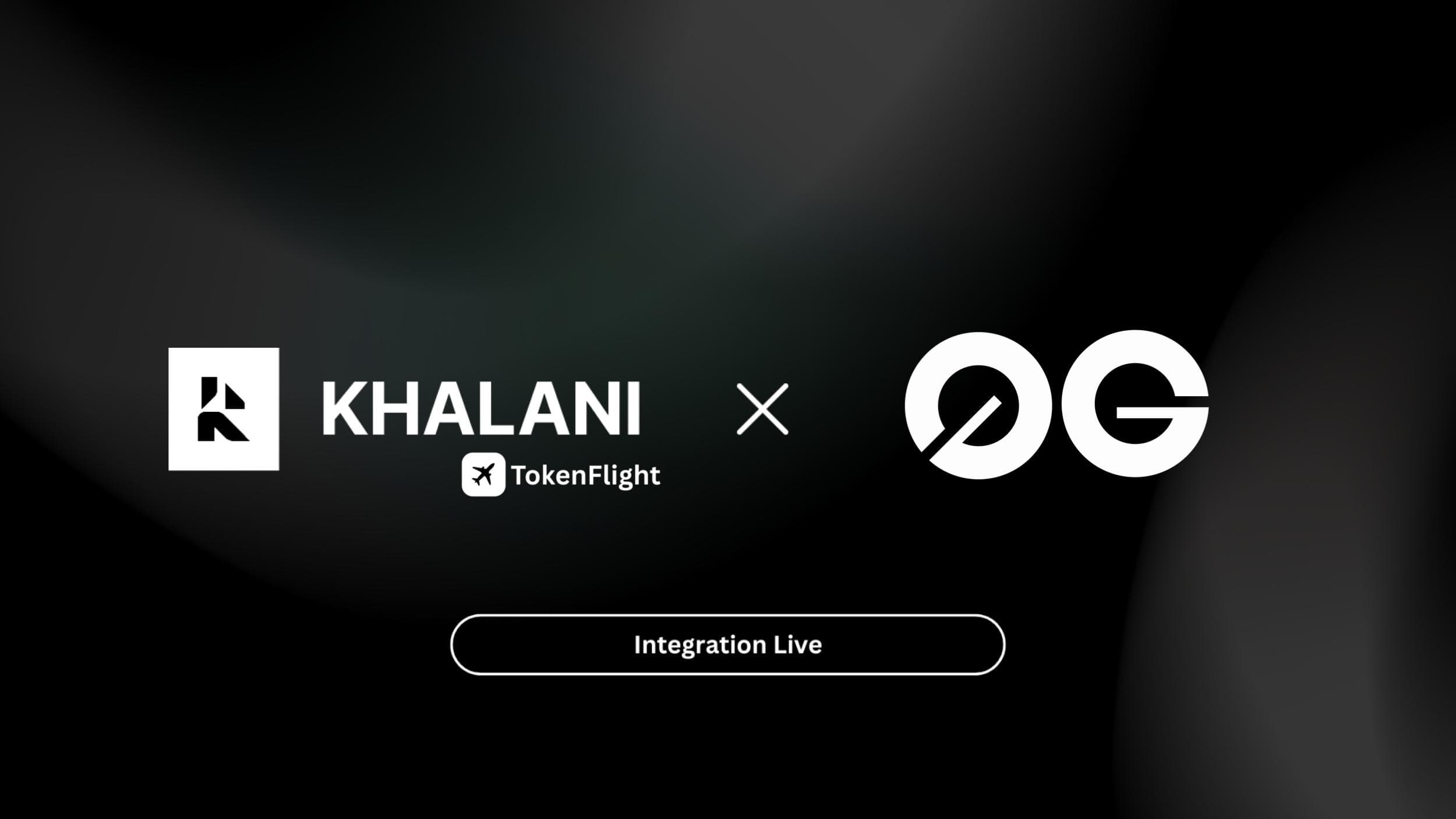 Khalani Powers 0G Pay for 0G Private Computer