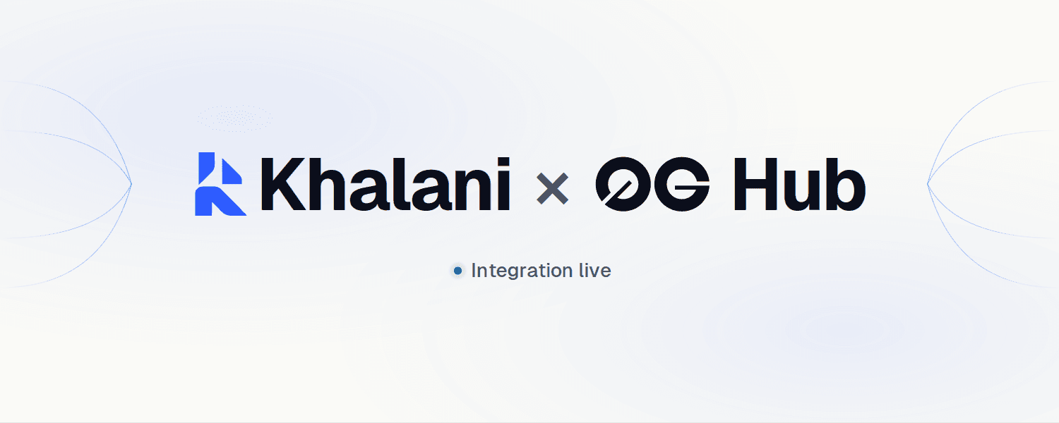 Khalani Powers Crosschain Swaps on the 0G Hub