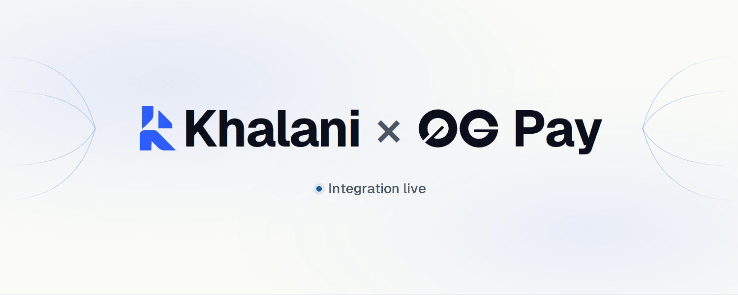 Khalani Powers 0G Pay for 0G Private Computer