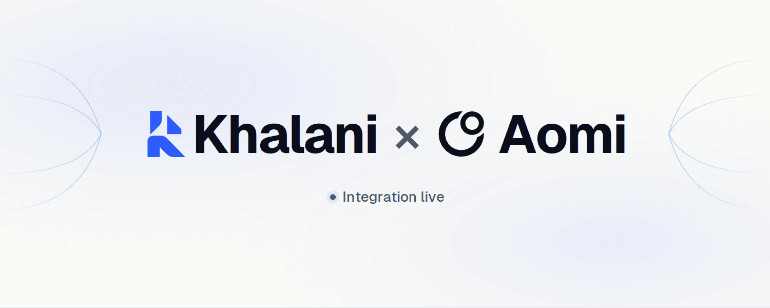 Aomi Integrates Khalani to Power Crosschain Trade Settlement